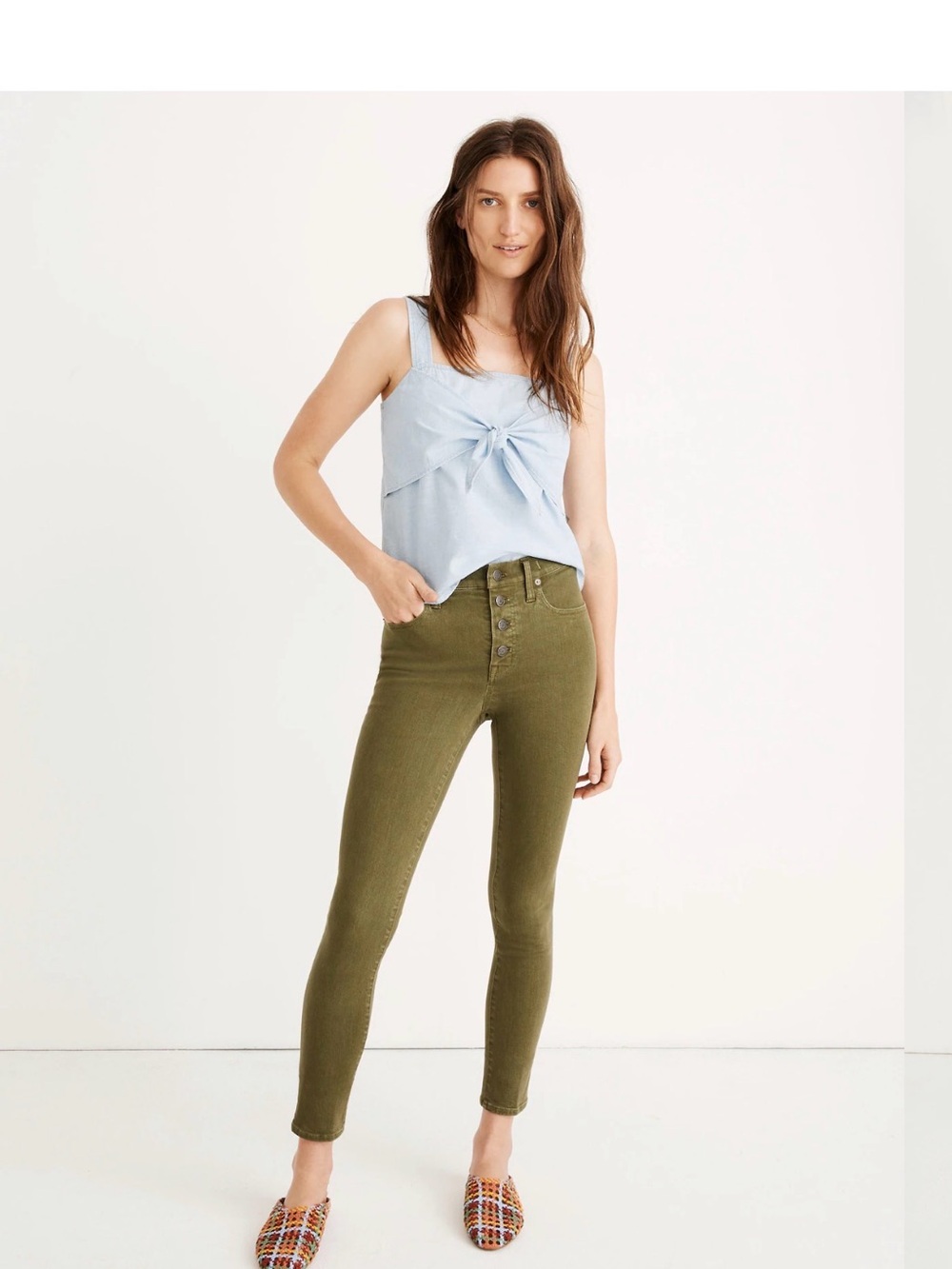 Madewell 9” Mid Rise Skinny Crop Jeans